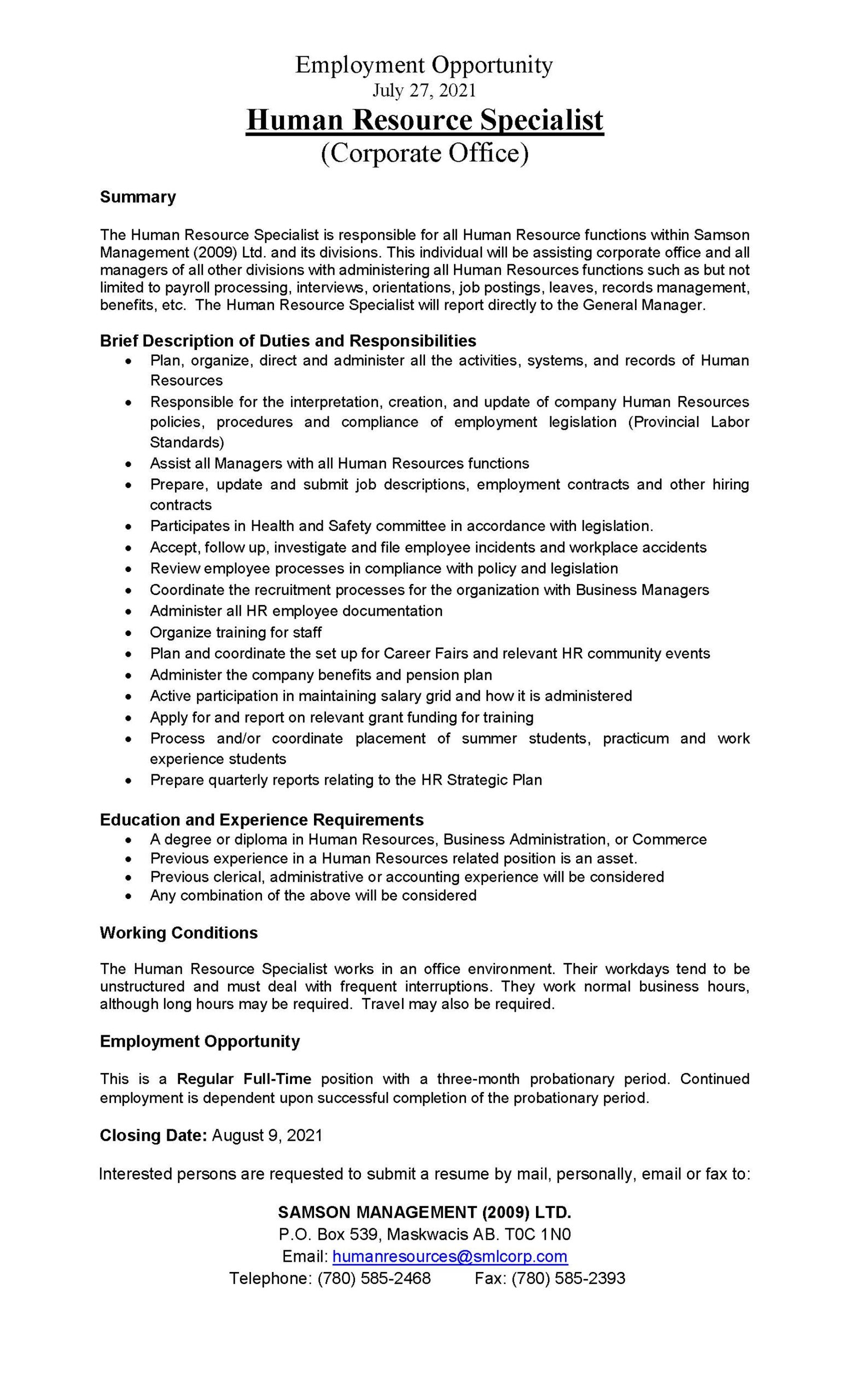 human-resource-specialist-july-2021-samson-management-ltd