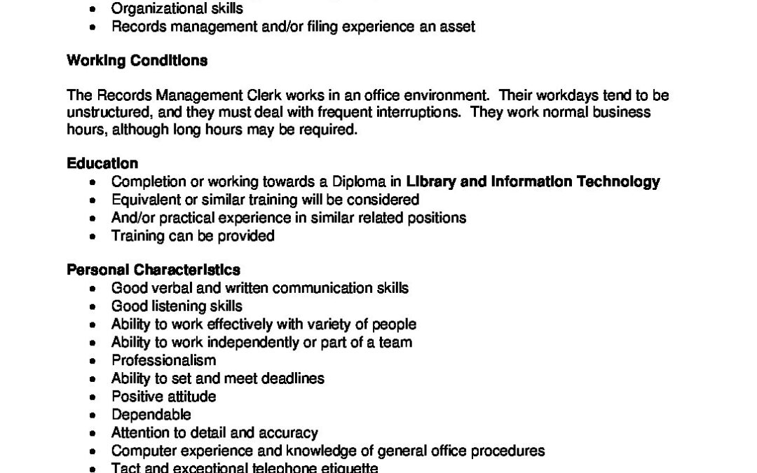 Records Management Clerk July 2022 (002) Samson Management Ltd.